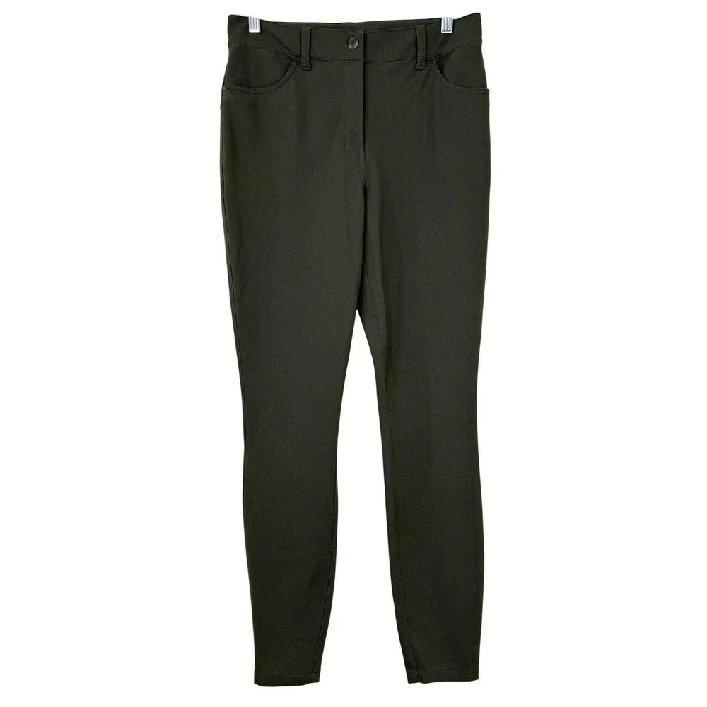 Lululemon City Sleek 5 Pocket Pant Women‎ 29 Dark Olive Warpstreme High Rise 7/8